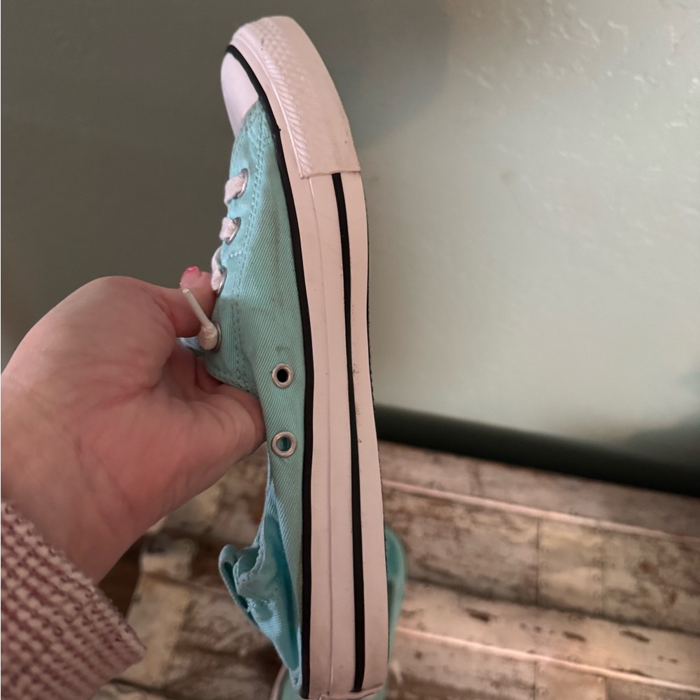 Converse Women's Aqua Sneakers - Picture 8 of 8